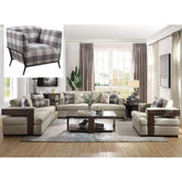 Niamey Fabric & Walnut Sofa Model 54850 By ACME Furniture